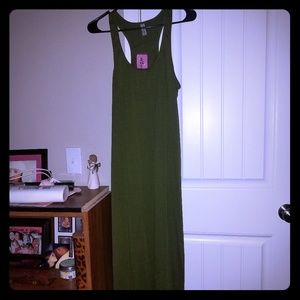 Olive geeen body con summer dress